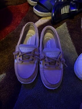 Sperry Kids Tan Moccasin Boat Shoes